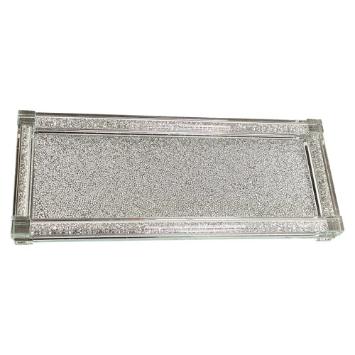 Mercer41 Lundi Rectangular Glass Tray & Reviews Wayfair